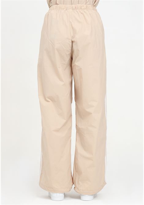 Pantalone sportivo 3-Stripes Woven Parachute beige da donna ADIDAS ORIGINALS | IY7252.